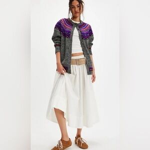 Anna Sui Fair Isle Cardigan small